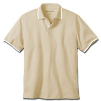 Cotton Polo Tipped Collar