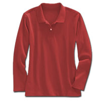 Women's Full Sleeves Pique Polo