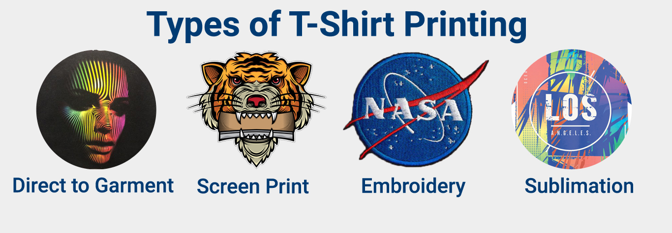 What are the different Types of T-Shirt Printing Techniques?