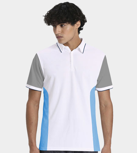 custom Tailormade Men's Polo Single Tipping With Side Panel