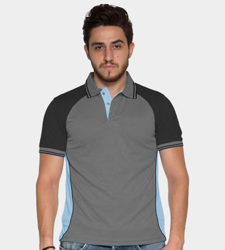 custom Tailormade Men's Polo Double Tipping Raglan With Side Panel