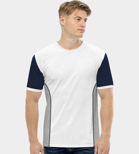 custom Tailormade Men's Round Neck With Side panel Half Sleeves