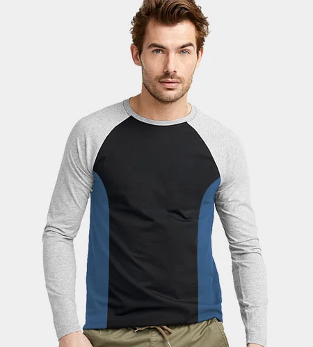 Tailormade Men's Round Neck Raglan Full Sleeves With Side Panel
