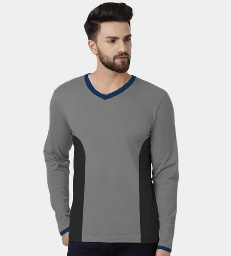 Tailormade Men's V-Neck Full Sleeves with Side Panel