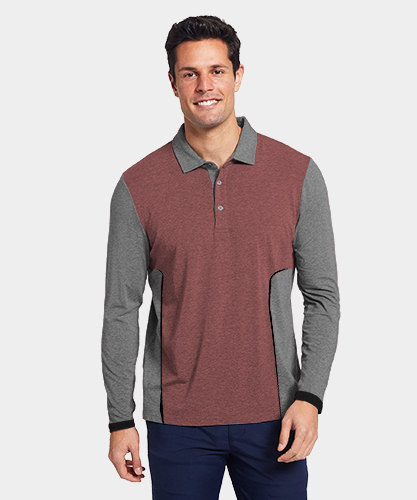 custom Tailormade Men's Full Sleeves Shirt Polo With Side Panel