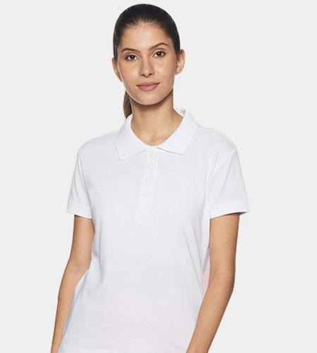 White polo 2024 shirt womens canada