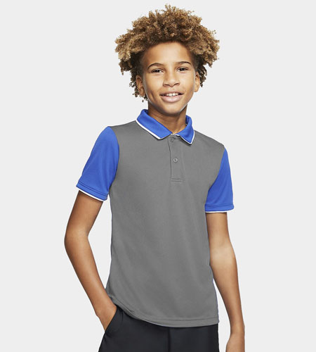 custom Boy's Polo Shirt Single Tip