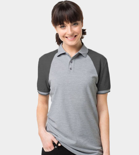 custom Women's Raglan Single Tip Polo Shirt
