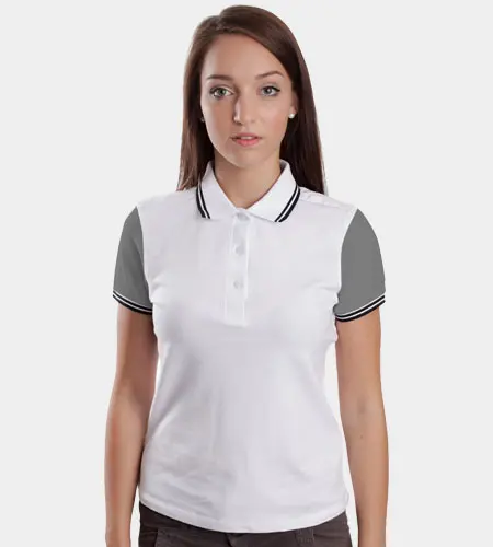 Women's Double Tip Polo Shirt