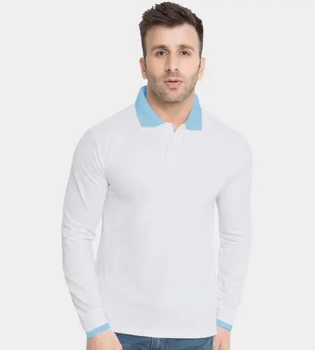 Full Sleeve Polo Shirt without Buttons