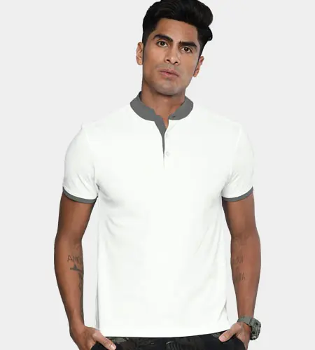 Tailormade Chinese Collar Polo Shirt