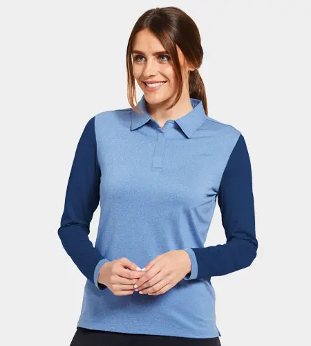 Women's Polo Full Sleeves With Buttons