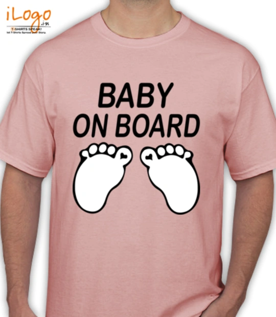 Baby on board baby-on-board-feet-mini-t-shirt T-Shirt