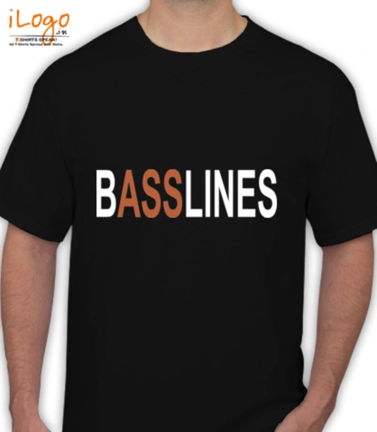 Black and white cat t shirt designs/ basslines T-Shirt