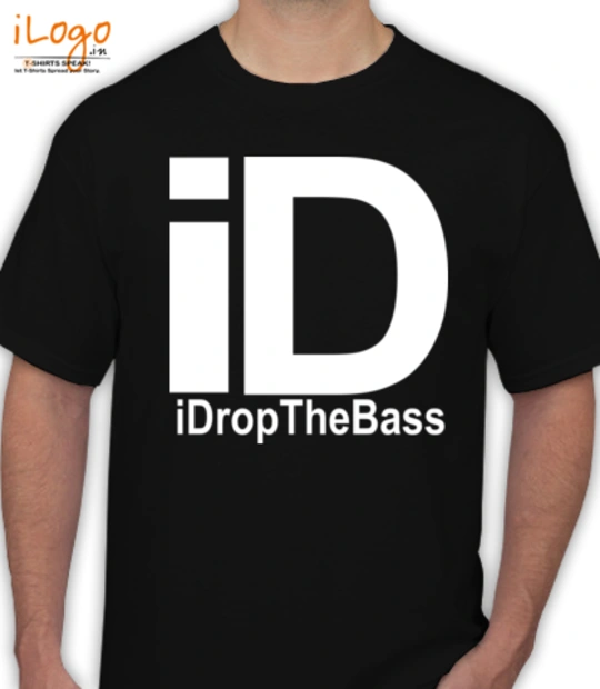 Black and white cat t shirt designs/ id-idrop-the-bass T-Shirt
