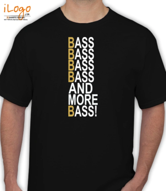 Black and white cat t shirt designs/ bass-and-more-bass T-Shirt