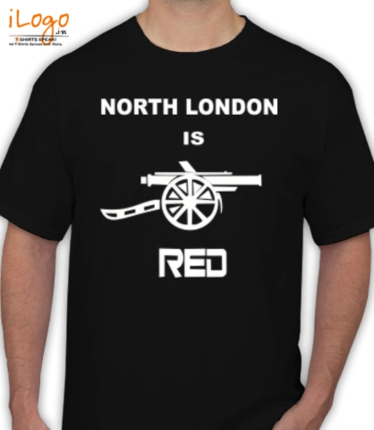 Football -india-north-london-is-red T-Shirt