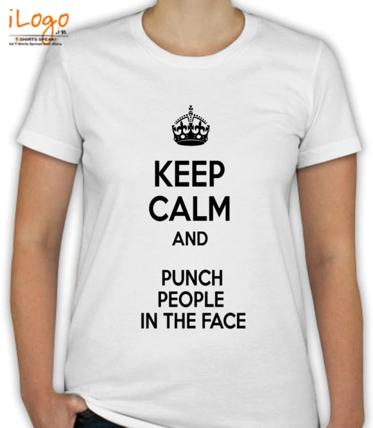 BOOM FACE keep-calm-and-punch-people-on-the-face T-Shirt