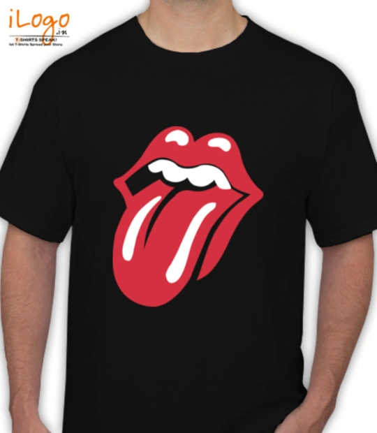 rolling-stones-classic-tongue-% - T-Shirt