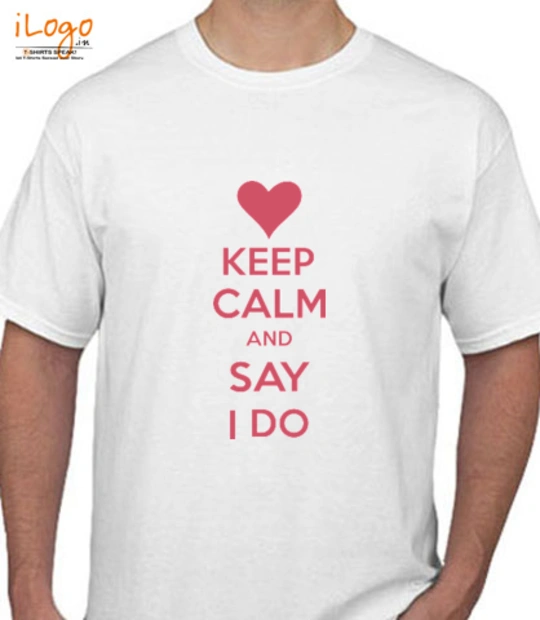 keep-calm-say-i-do - T-Shirt