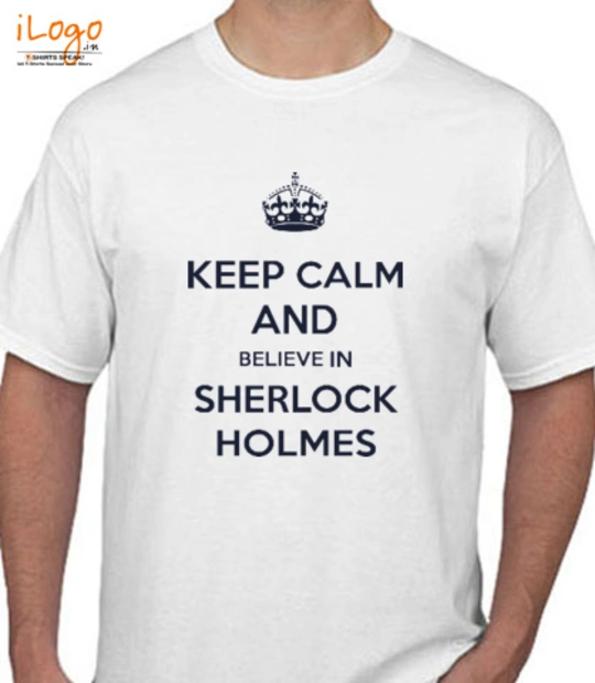 Keep Calm KEEP-CALM-AND-BELIEVE-SHERLOCK T-Shirt