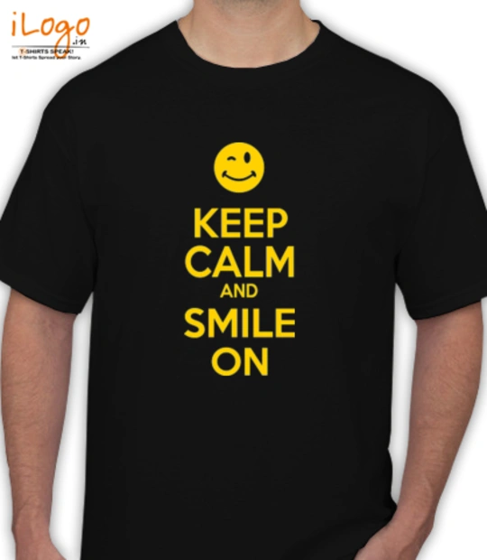 Smile KEEP-CALM-AND-smile-on T-Shirt
