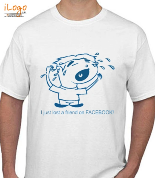 Facebook tshirt i-just-lost-a-friend-on-facebook T-Shirt