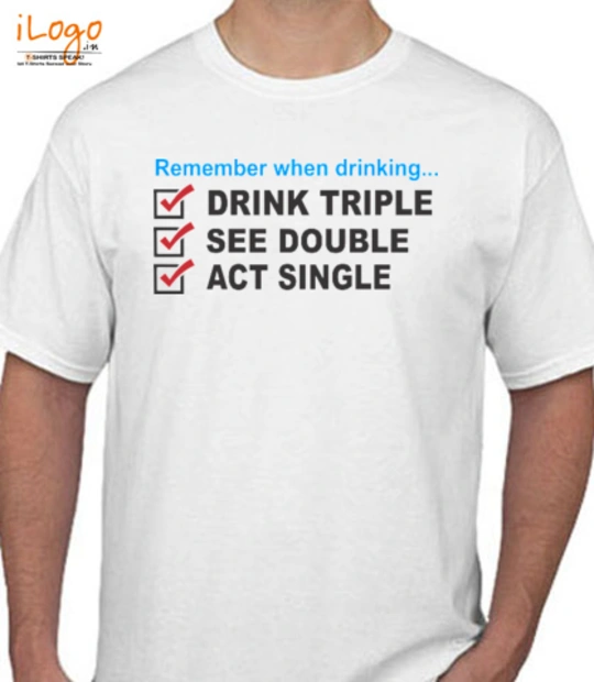 Funny drik-trreple T-Shirt
