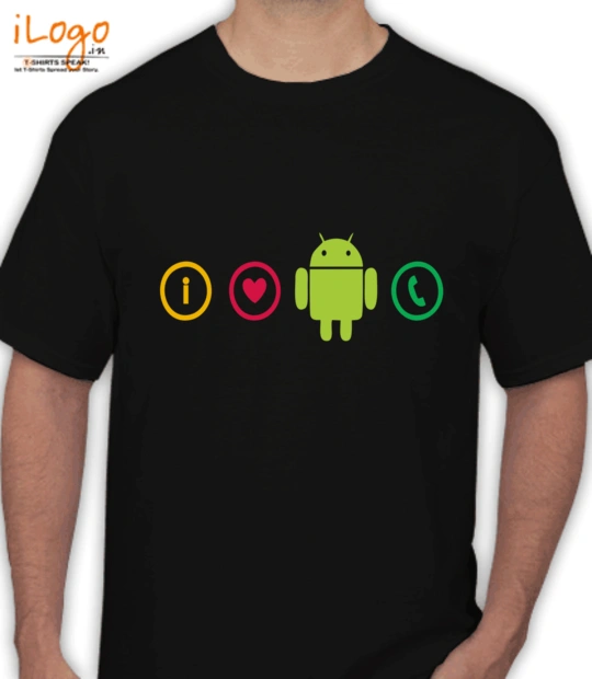 Android I-Love-Android-Phone-Tee T-Shirt
