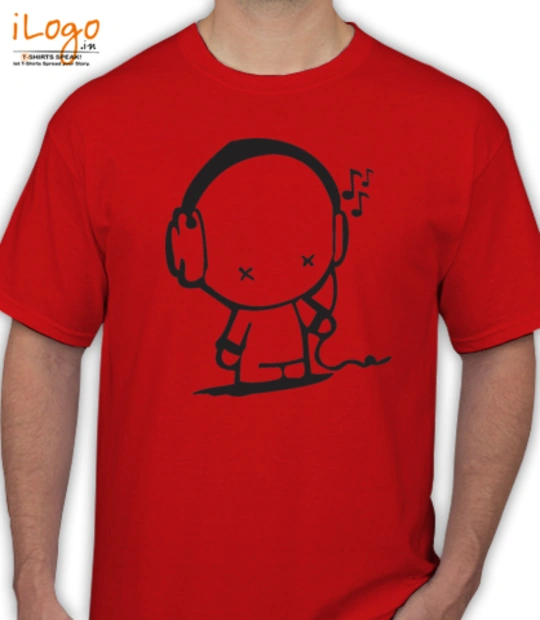 Geek head-phone T-Shirt