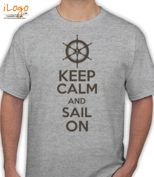 keep-calm-sail-on-well - T-Shirt