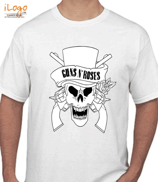 guns-roses-skull - T-Shirt