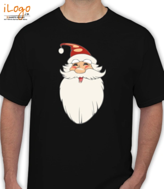 Christmas black-santa T-Shirt