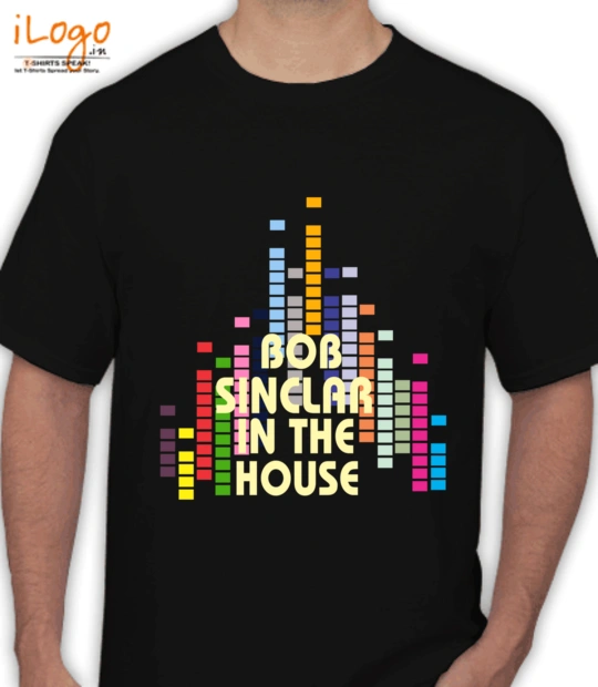 Black products bob-sinclar-in-the-house-black T-Shirt