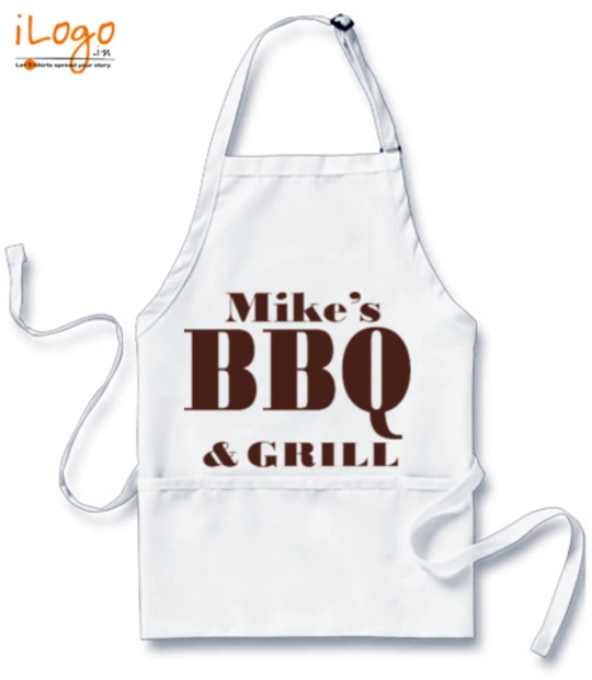 Apron Mike-BBQ-%-Grill T-Shirt