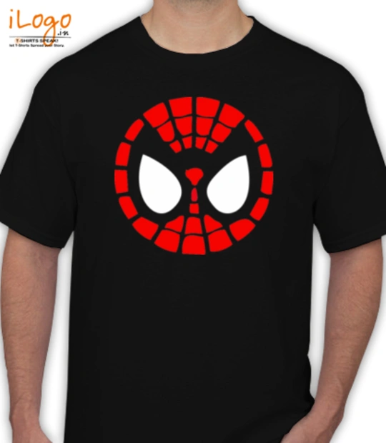 Junk food mens black superman t shirt spaider-man-logo T-Shirt