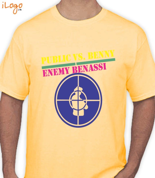Yellow cartoon character BENNY-BENASSI-PUBLIC T-Shirt