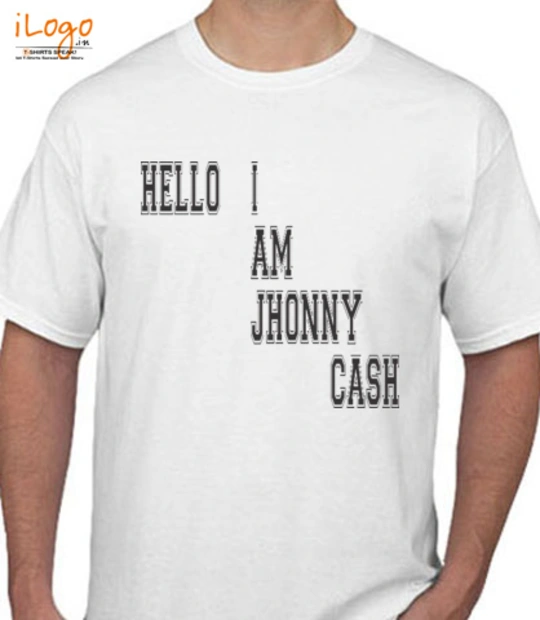 Hello johnny-cash-hello-i-am T-Shirt