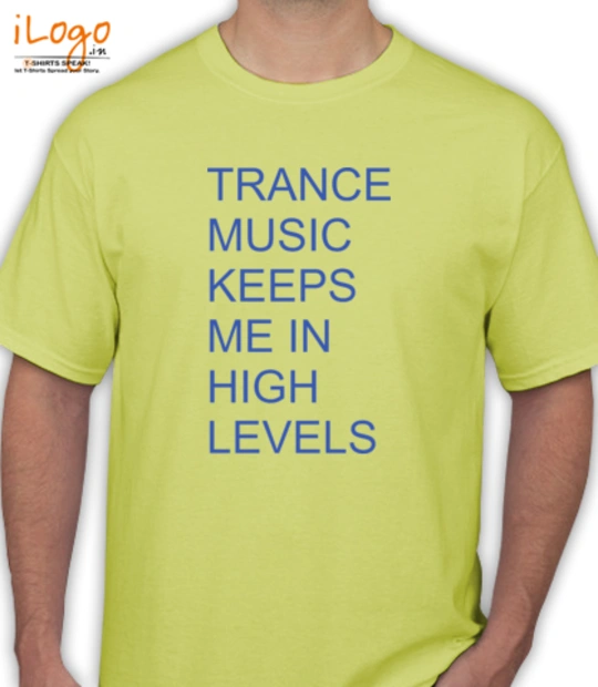 Yellow cartoon character TRANSE-MUSIC-KEEPSS-ME-IN-HIGH-LEVELS T-Shirt