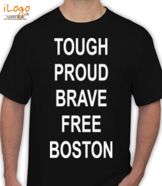 Proud BOSTON-PROUD-BRAVE-FREE T-Shirt