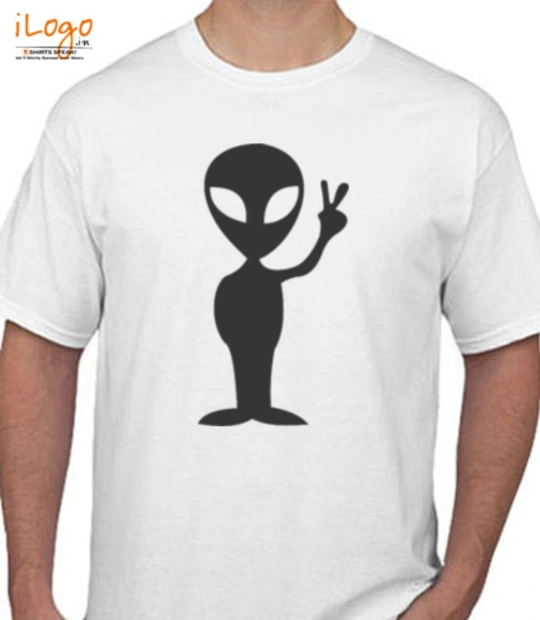 Alien Peace T Shirts Alien-Peace-T-Shirts T-Shirt