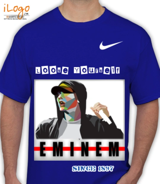 Tee MJ-Eminem-Blue T-Shirt