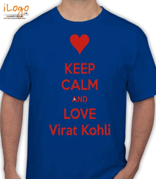  keep-calm-and-love-virat-kohli T-Shirt