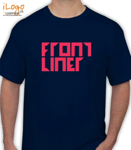 Frontliner-navy - T-Shirt