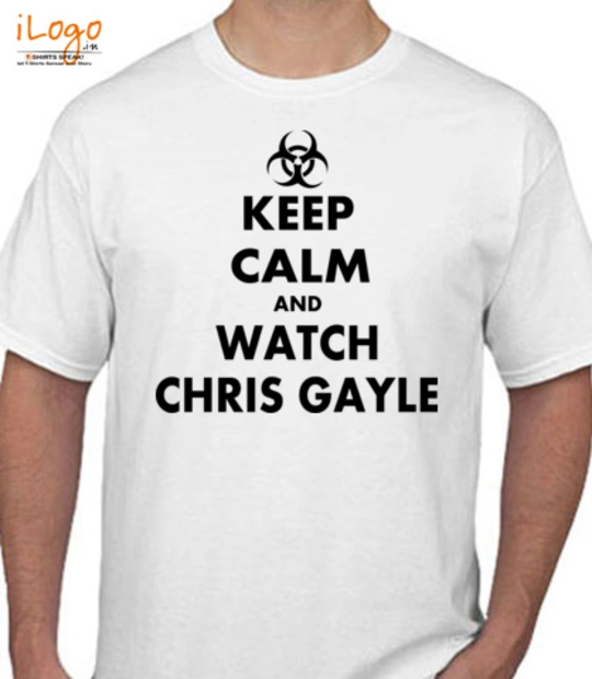 KEEP-CALM-%-WATCH-CHRIS-GAYLE - T-Shirt