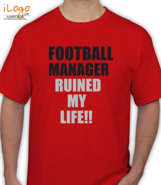 Black products football-manager-adult-tee-black T-Shirt