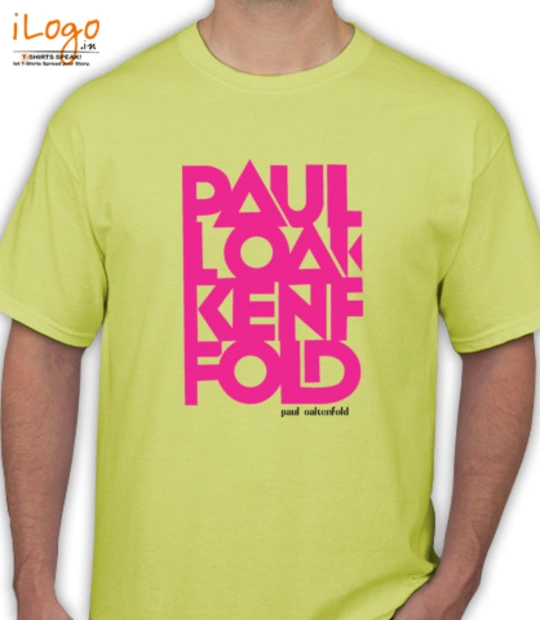 Yellow cartoon character PAUL-OAKENFOLD-DESIGN T-Shirt