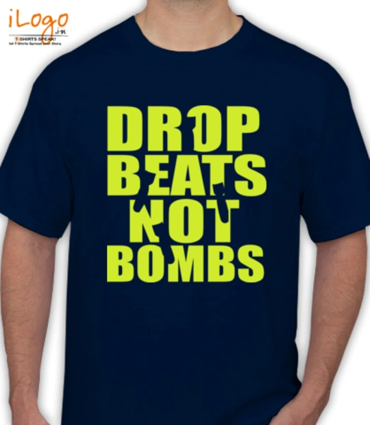 Drop-Beats-Not-Bombs-Fresh-Rags-Fres - T-Shirt