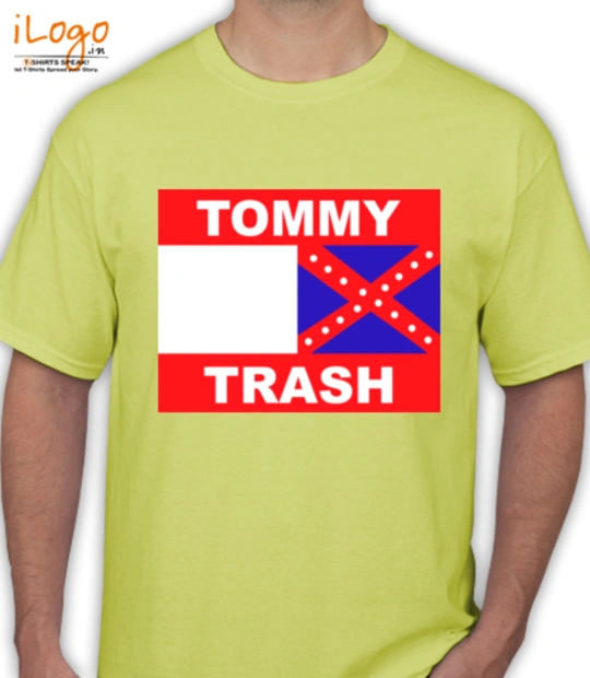 Yellow cartoon character TOMMY-TRASH-design T-Shirt