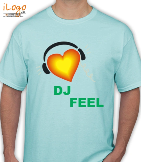 FEEL dj-feel-heart T-Shirt